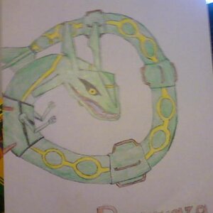Rayquaza (i messed up a bit on the arms, but cut me some slack, it was the first time i ever drew Rayquaza)