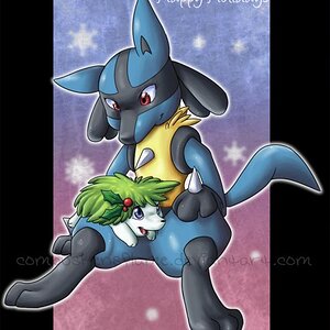 lucario + shaymin