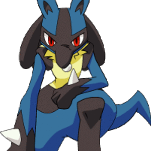 sitting lucario