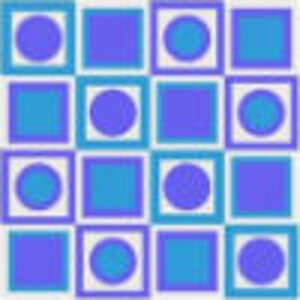 Blue Circle Squares