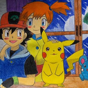 Ash and Misty by Ash Misty Pikachu