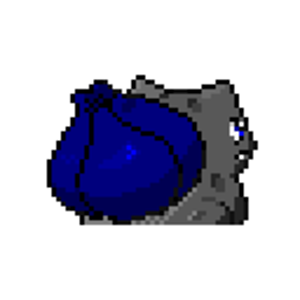 Chared bulbasaur there not blue for any spesific reason i just cant think rihgt now.