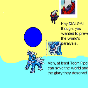 Dialga continuing on with paralyzing the world.