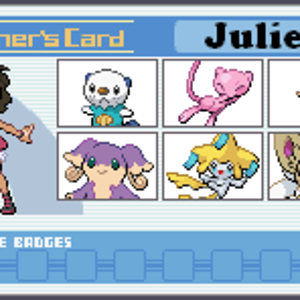Julie's Trainer Card! (Requested by miley810)