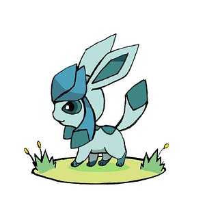 this glaceon has a pretty big head...but it's still adorable!