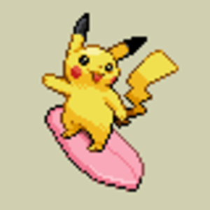 Surfing Pikachu-Custom