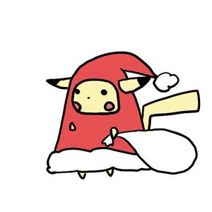Christmas pikachu doodle <3
