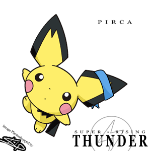 Something I did for Super Rising Thunder - this is the main character Pirca.  I Photoshop'd an existing image to add the bow and change the facial exp