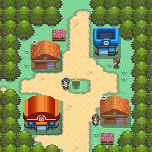 Oldale town remake by Pokemon Diamond