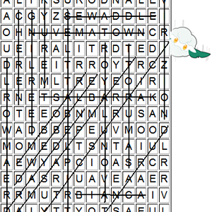 word search completed