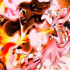 Reshiram VS Zekrom   BW   by cascadegonpory   Copy   Copy   Copy