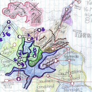 Dark Generations Map Of Terra and Tropi
Every thing in black is for Dark Generations Black is for Part 1
Red Is For Part Two