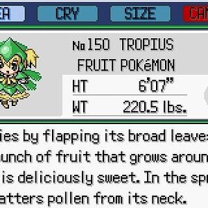 Exotic costume Tropius!