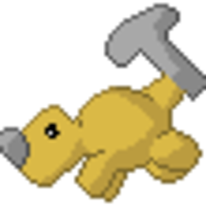 Colour sprite of the rhino..