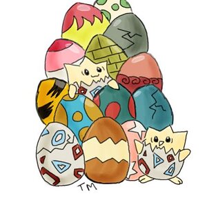 Cause Togepi and Pokemon eggs totally scream Easter