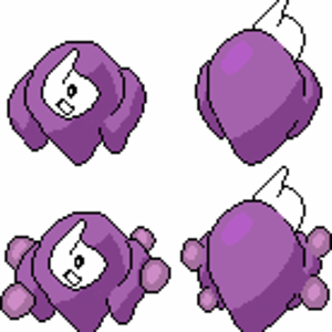 Ghost sprite and my first attempt at a coloured back sprite..