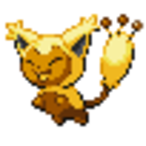 Skitty/Eneko with colouring of Pikachu (weird, ikr)