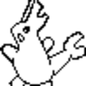 Bunny fakemon, very rough, it took 2 secs.
