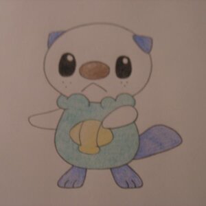 This is a drawing i did of my most favorite pokemon, OSHAWOTT!! XD