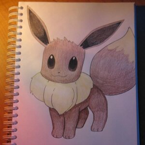 This is a drawing of Eevee that i did :)