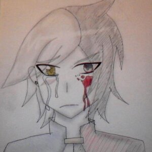 Blood and tears... they tend to represent Leon's struggle between his emotions and his cold heart.