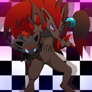 Zorua and Zoroark 
sorry. bad quality XD