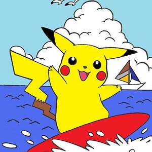 One of my favorites, Surfing Pikachu!