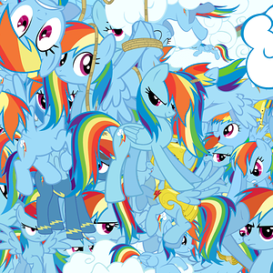 Rainbow Dash Background

Too much Rainbow for one mere mortal to comprehend...*falls over*