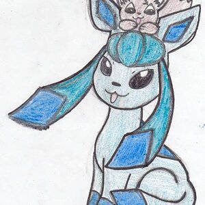 glaceon(male) & eevee(???)