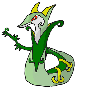 Failed Attempt at Serperior Fanart. The lines aren't straight but otherwise i think it's nice.