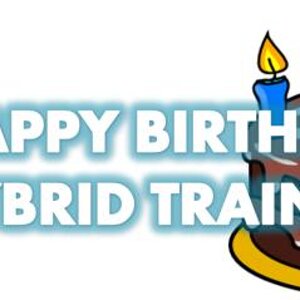 A logo for Hybrid Trainer, My second best friend's birthday!