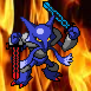 A re-colored Alakazam with swords. Pure. Epicness.