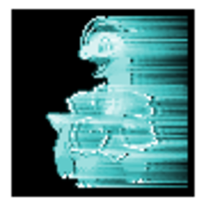 Windy blue Meganium.
