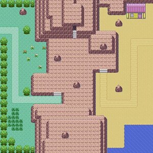 Pokemon map.
It's a hacked turran That includes: Grassland, mountains, desert, and a little water.