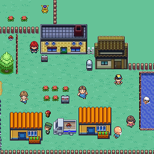new bark town remade in my rom hack.