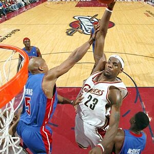 LeBron James of the Cleveland Cavaliers