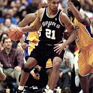 Tim Duncan of the San Antonio Spurs