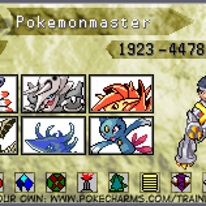 Elite Four Trainer 4. (Pokemonmaster[his name] and pokemon's)