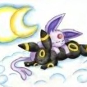 Umbreon and Espeon having a kip