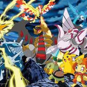 Legendaries vs pikachu,turtwig.piplup&chimchar