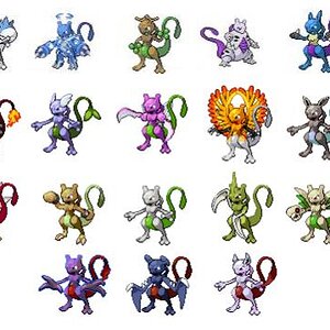 mewtwo fusions

just from google

then put some more on and toop the ones that were the same off