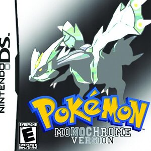 Potential box art for pokémon Monochrome. Donein Photoshop CS2