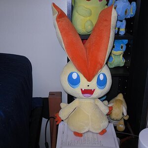 HUGE VICTINI PLUSH!  18 inches tall!  Meaning just a bit taller than lifesize!