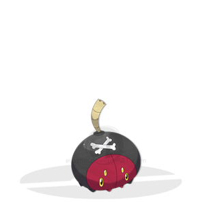 Bombtick, the Detonating Pokémon.

Type(s): Bug/Steel
Height: 0' 03"
Weight: 1.3 lbs

Dex Entry: These little bugs are docile creatures. Should the be