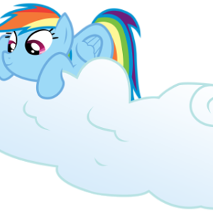 Rainbow Dash on Cloud

Clouds are very plush...