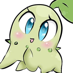 Some weird chikorita I drew a really long time ago. O_o