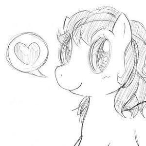 Bon Bon in G4 style xD
She looks kinda chubby... OTL