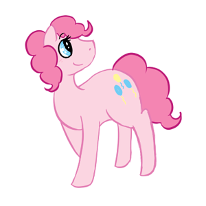Some ugly Pinkie I drew, she looks so.... odd.