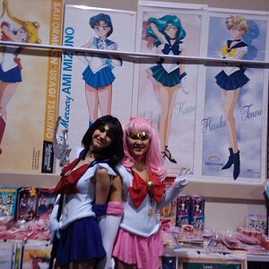 Sailor Saturn and Sailor Chibi Moon - Sailor Moon SuperS