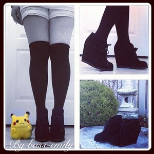 My favourite wedges/heels to wear out...but can't forget that Pikachu! ;) 

Check out our Glamorous Gamer Girls blog for more Pokemon/gaming/beauty/co